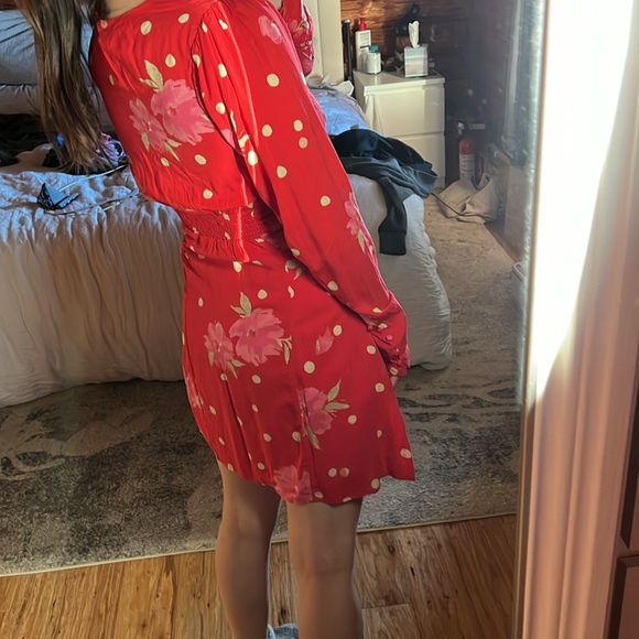 Free People women’s date night mini dress in strawberry - Picture 10 of 10